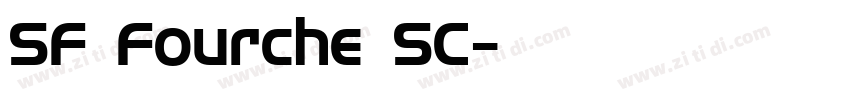 SF Fourche SC字体转换